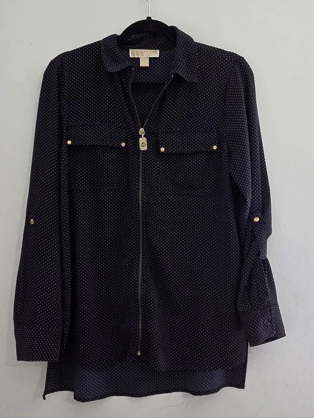 Michael Kors Zip Front Blouse